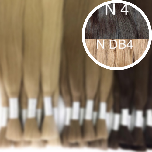 Raw Cut / Bulk Hair Color _4/DB4 GVA hair_One donor line.