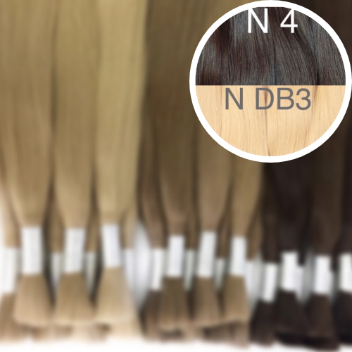 Raw Cut / Bulk Hair Color _4/DB3 GVA hair_One donor line.