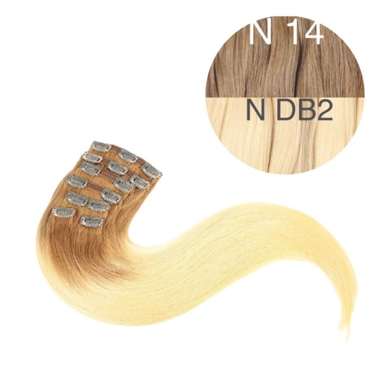 Hair Clips Color _14/DB2 GVA hair_One donor line.