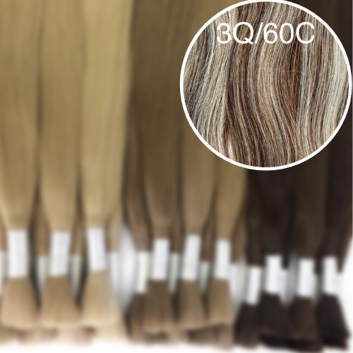 Raw Cut / Bulk Hair Color _3Q/60C GVA hair_Luxury line.