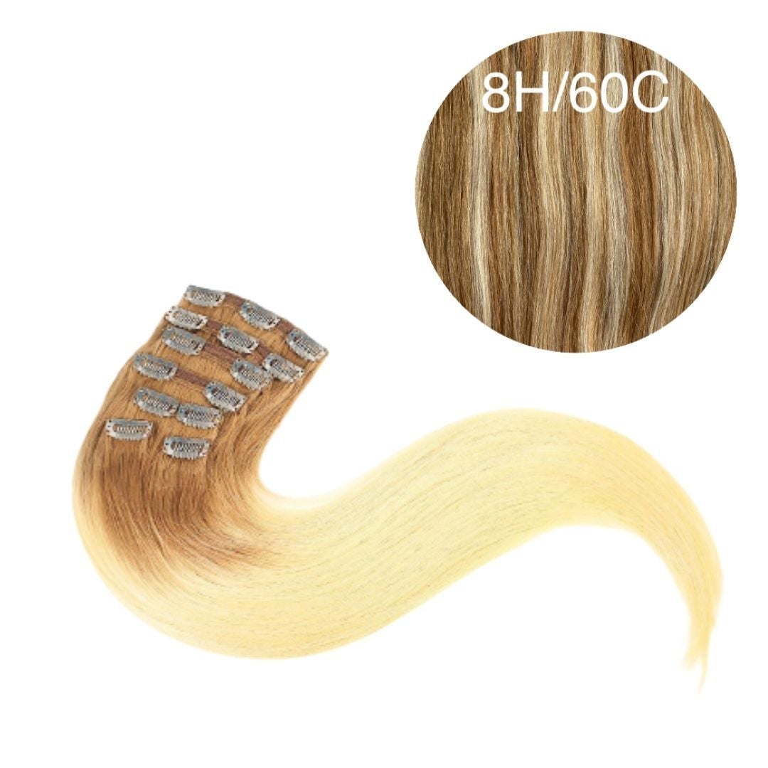 Hair Clips Color _8H/60C GVA hair_Luxury line.