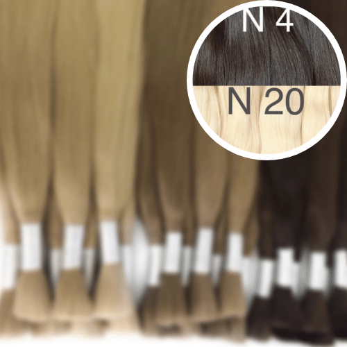 Raw Cut / Bulk Hair Color _4/20 GVA hair_One donor line.