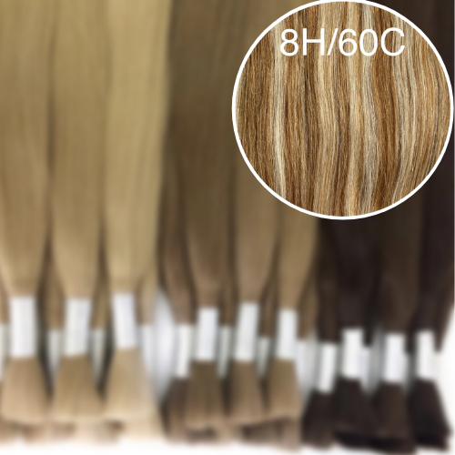 Raw Cut / Bulk Hair Color _8H/60C GVA hair_Luxury line.