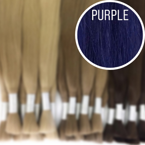 Raw Cut / Bulk Hair Color PURPLE GVA hair_One donor line.