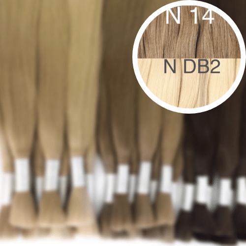 Raw Cut / Bulk Hair Color _14/DB2 GVA hair_One donor line.