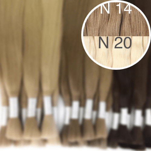 Raw Cut / Bulk Hair Color _14/20 GVA hair_One donor line.