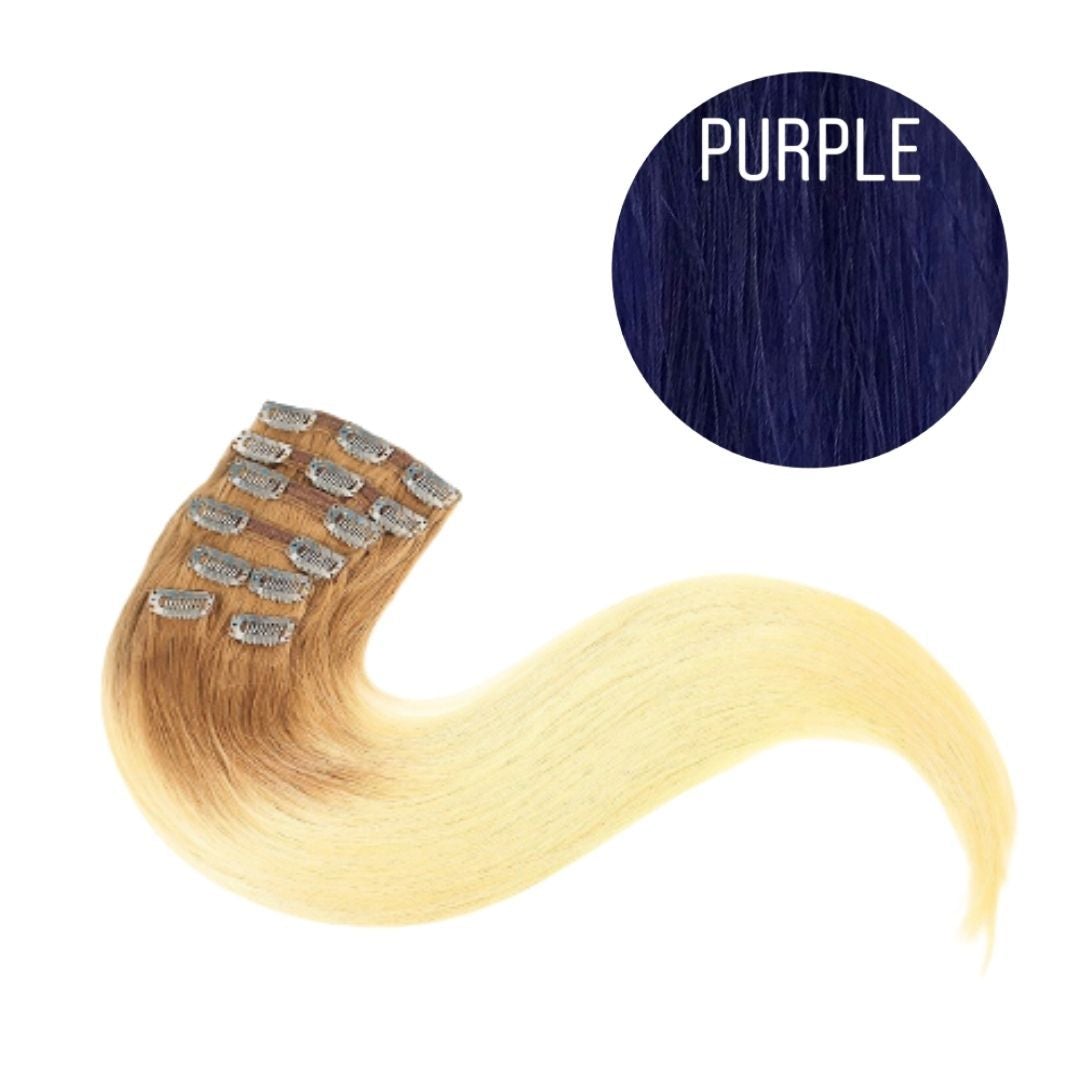 Hair Clips Color PURPLE GVA hair_One donor line.