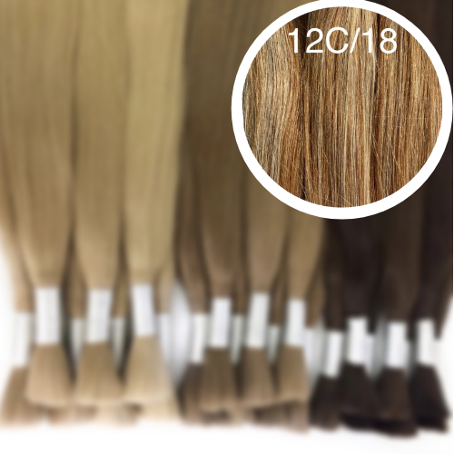 Raw Cut / Bulk Hair Color _12C/18 GVA hair_Luxury line.