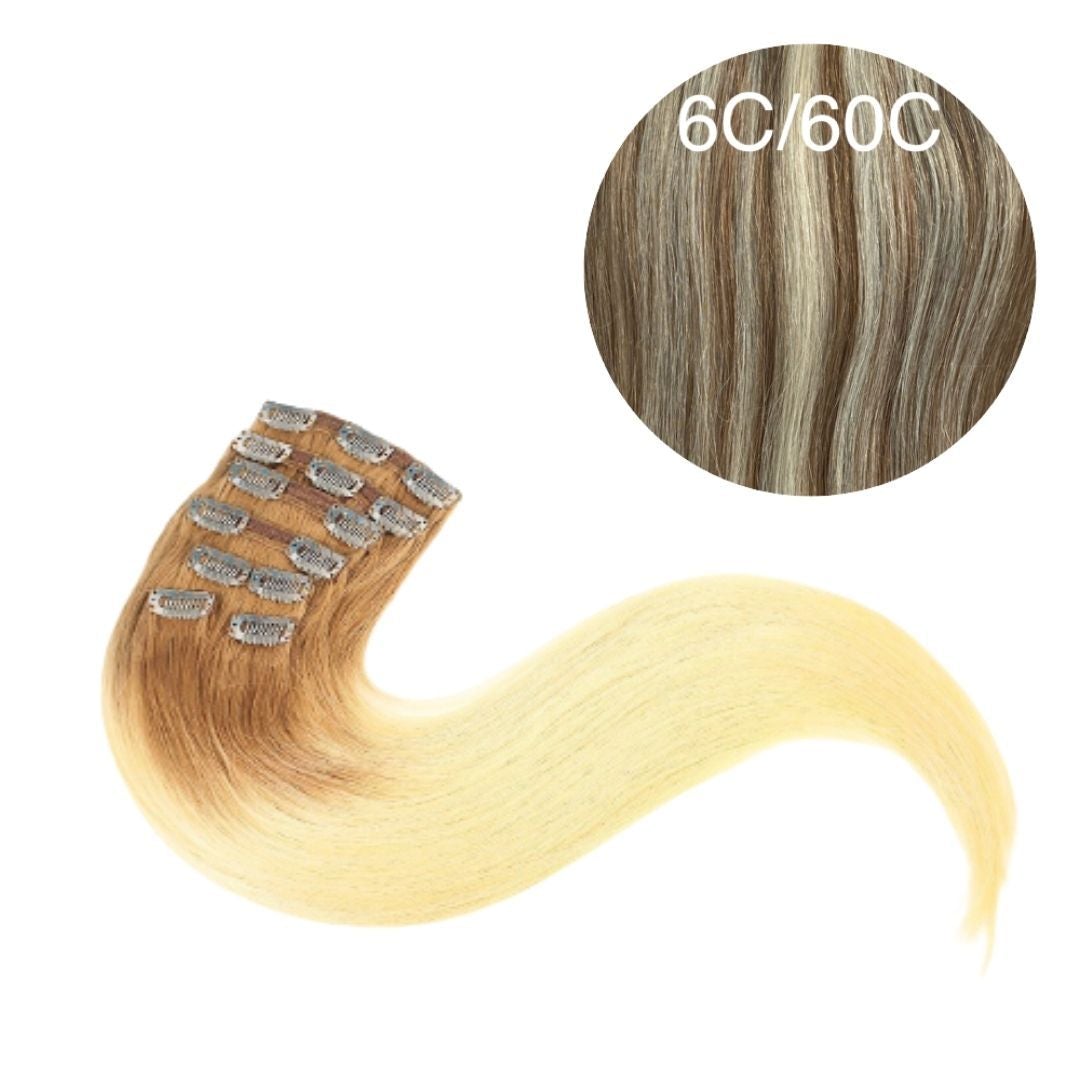 Hair Clips Color _6C/60C GVA hair_Luxury line.