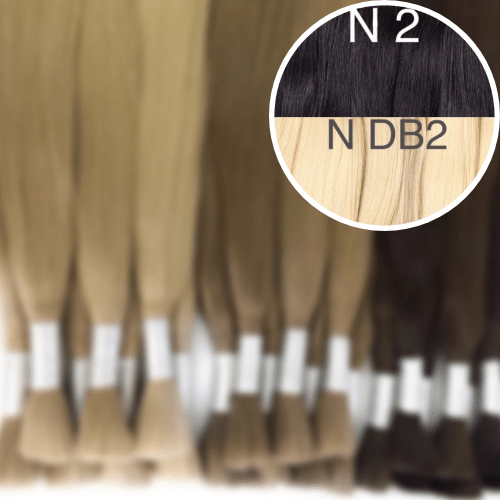 Raw Cut / Bulk Hair Color _2/DB2 GVA hair_One donor line.