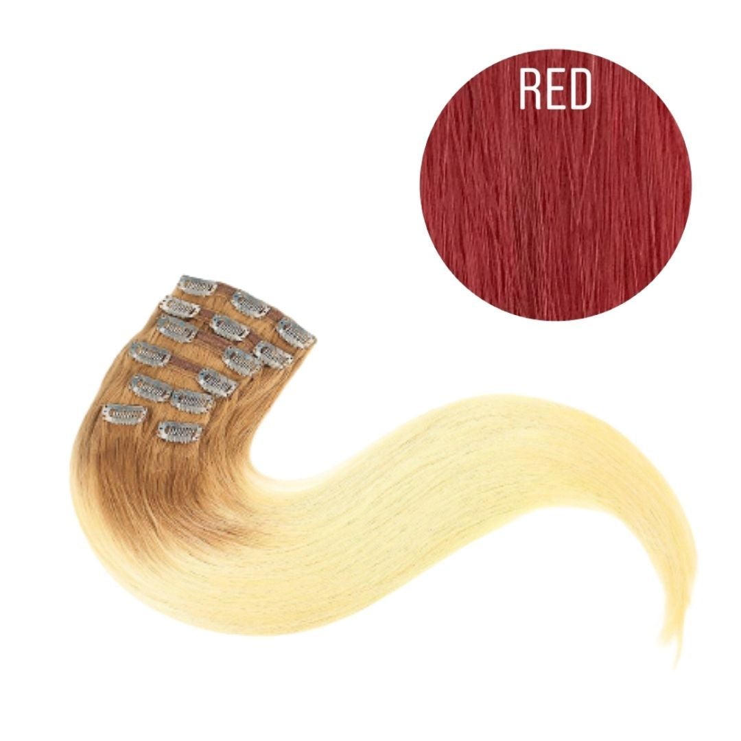 Hair Clips Color RED GVA hair_One donor line.