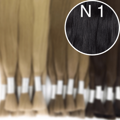 Raw Cut / Bulk Hair Color 1 GVA hair_Luxury line.