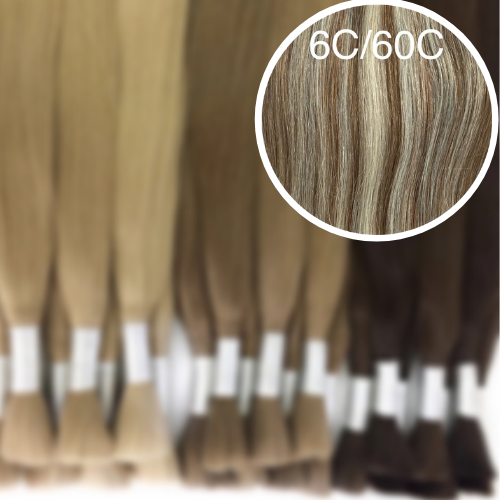 Raw Cut / Bulk Hair Color _6C/60C GVA hair_Luxury line.