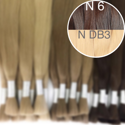 Raw Cut / Bulk Hair Color _6/DB3 GVA hair_One donor line.