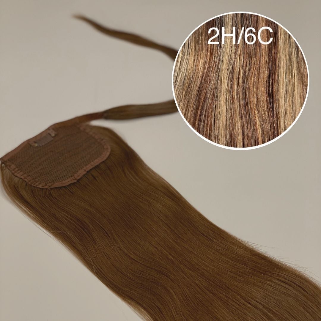 Hair Ponytail Color _2H/6C GVA hair_Luxury line.