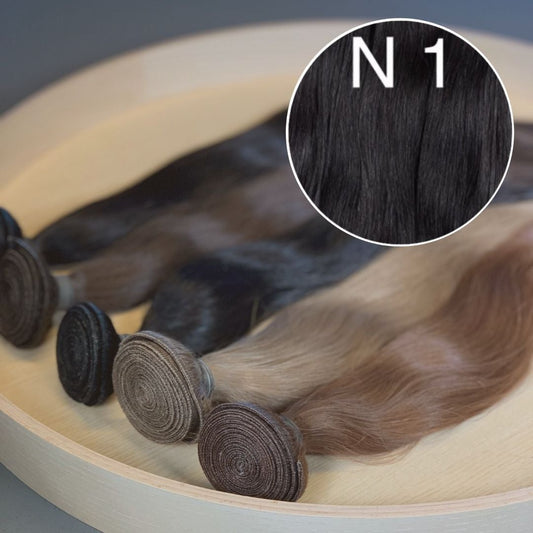 Machine Wefts / Bundles Color 1 GVA hair_Luxury line.