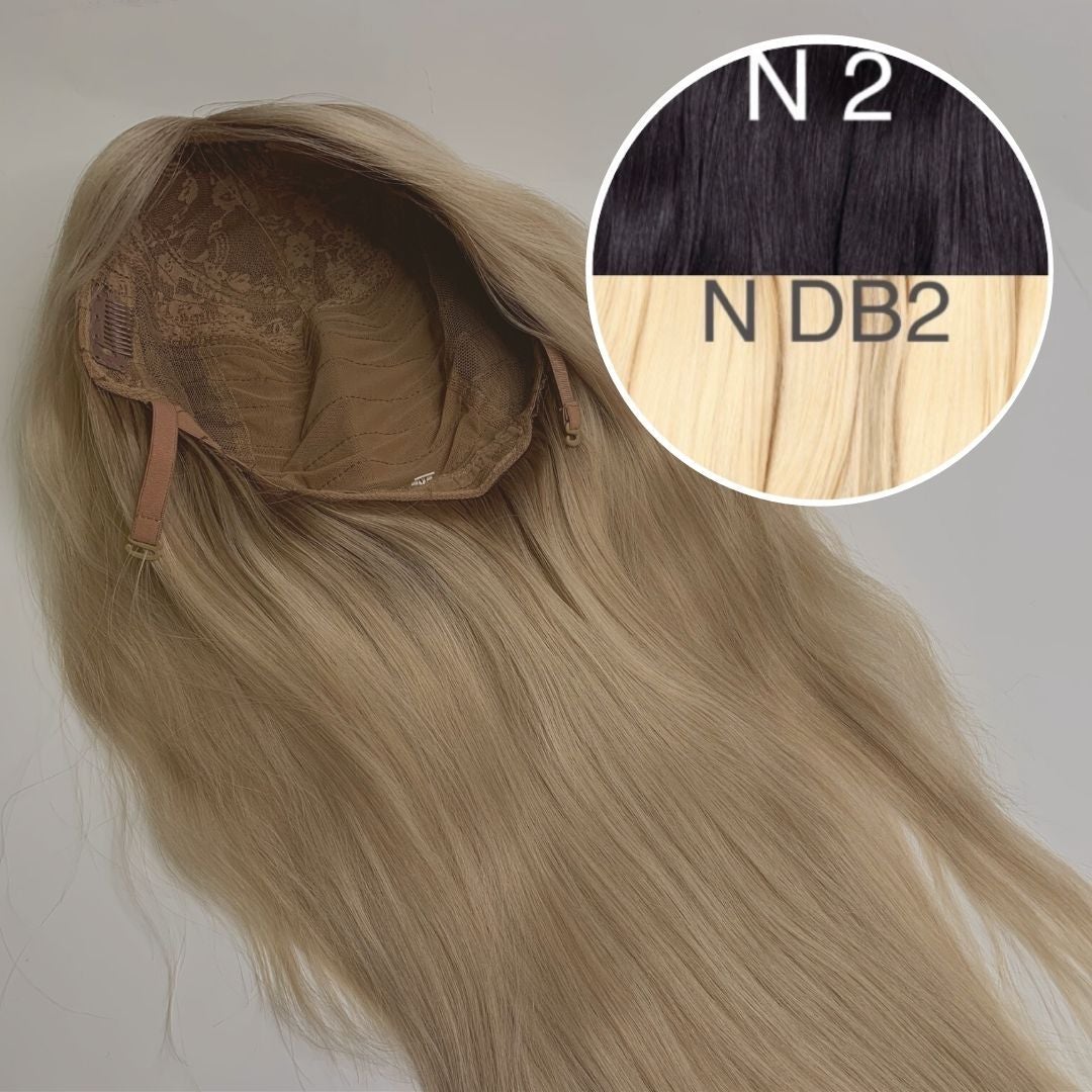 Wigs Color _2/DB2 GVA hair_One donor line.