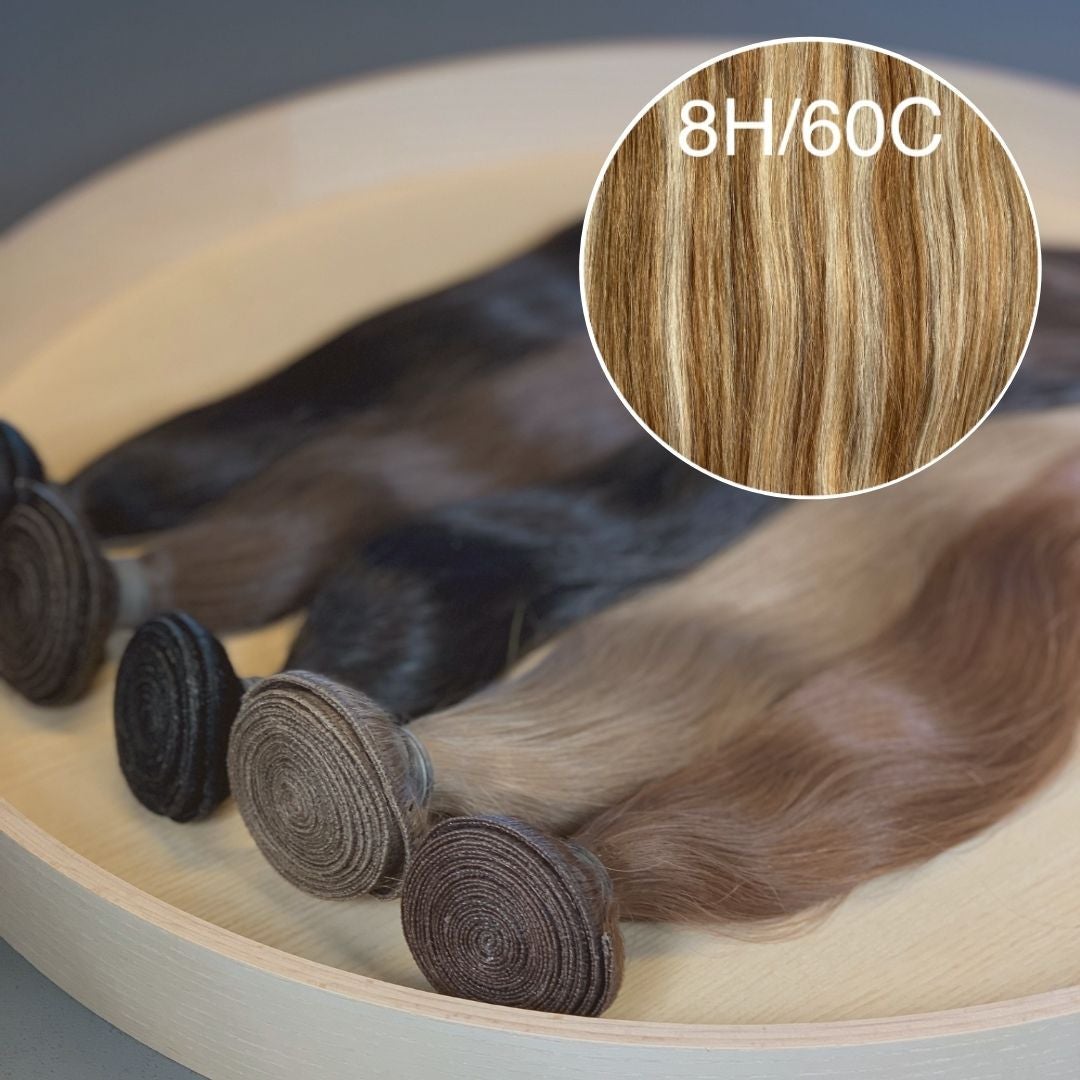 Machine Wefts / Bundles Color _8H/60C GVA hair_Luxury line.