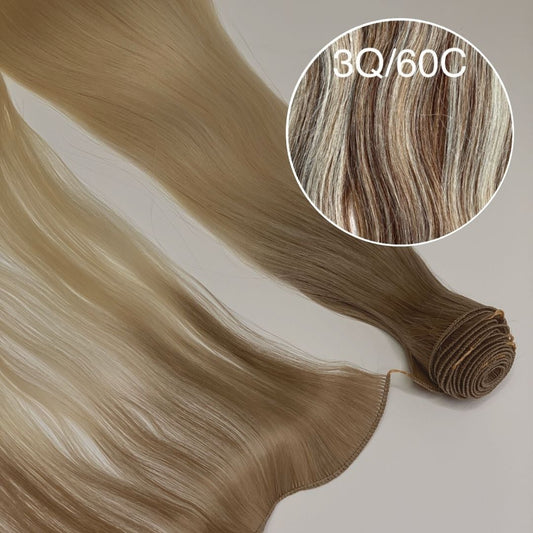 Hair Wefts Hand tied / Bundles Color _3Q/60C GVA hair_Luxury line.