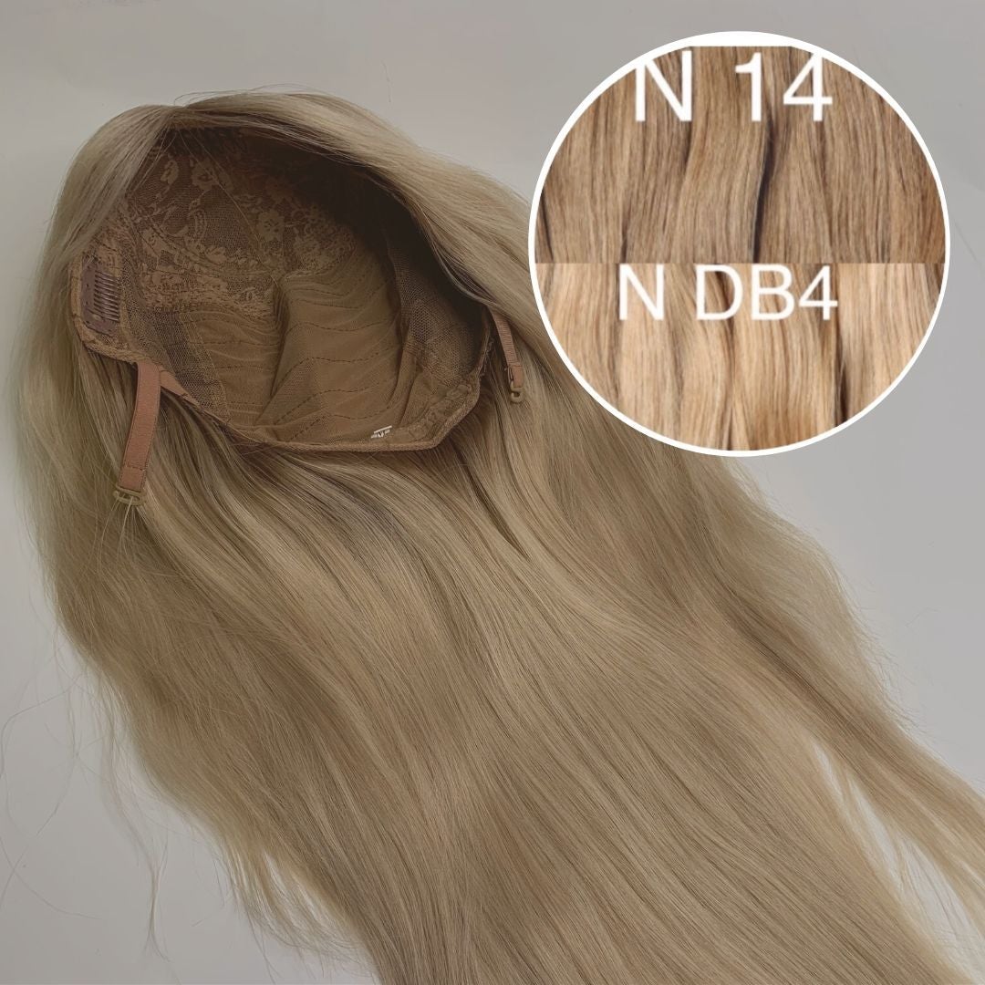 Wigs Color _14/DB4 GVA hair_One donor line.