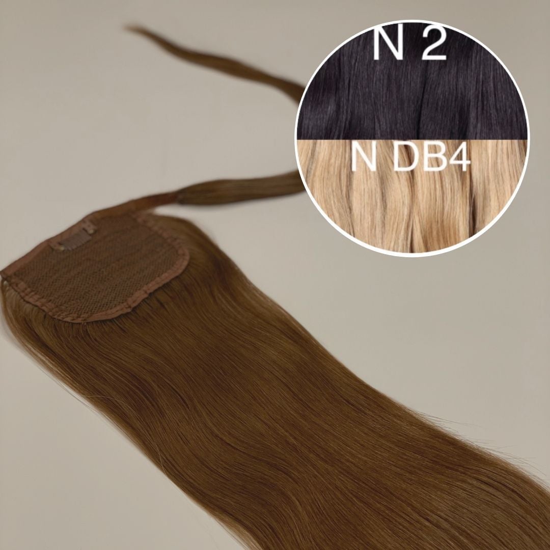 Hair Ponytail Color _2/DB4 GVA hair_One donor line.