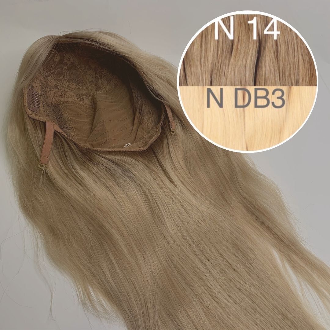 Wigs Color _14/DB3 GVA hair_One donor line.