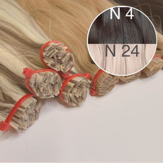 Hot Fusion, Flat Tip Color _4/24 GVA hair_One donor line.