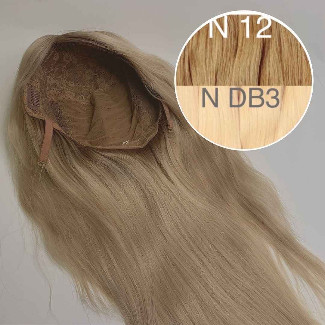 Wigs Color _12/DB3 GVA hair_One donor line.