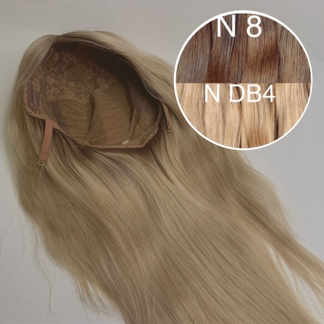 Wigs Color _8/DB4 GVA hair_One donor line.