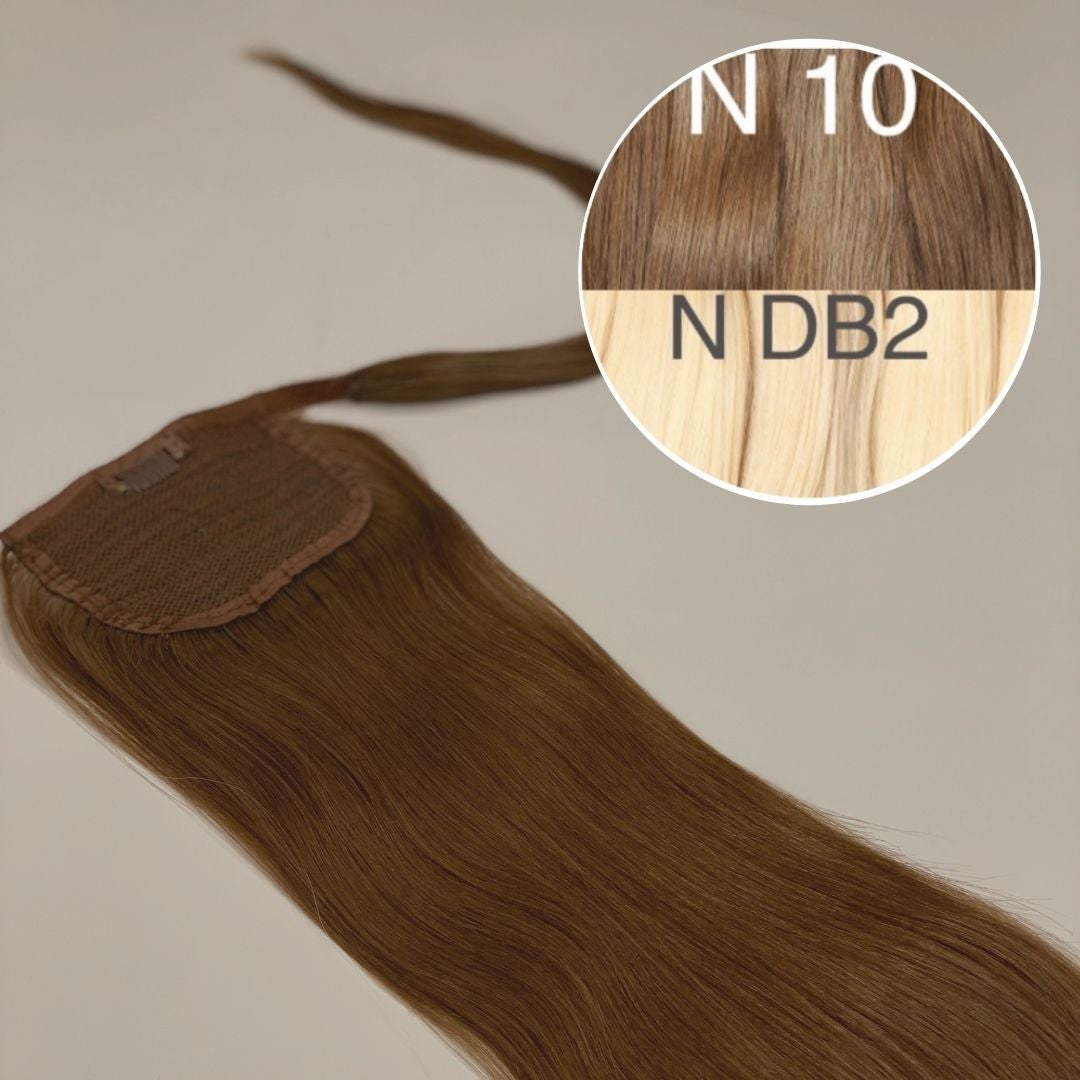 Hair Ponytail Color _10/DB2 GVA hair_One donor line.