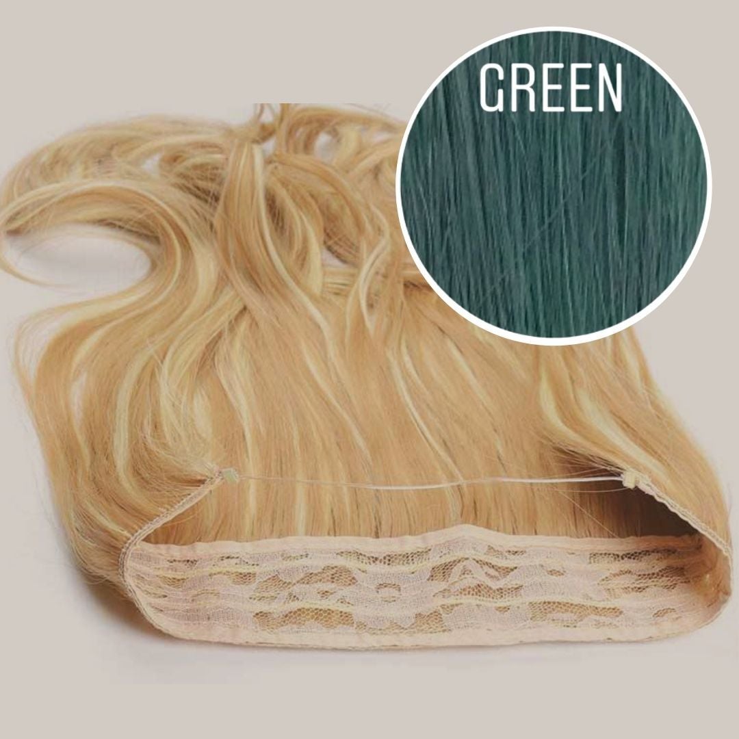 Halo Color GREEN GVA hair_One donor line.