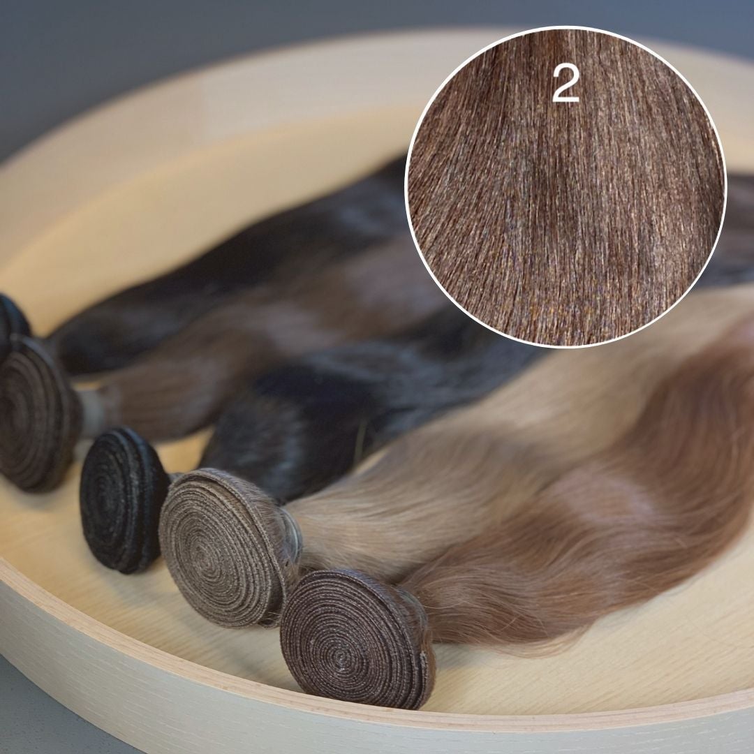 Machine Wefts / Bundles Color 2 GVA hair_Luxury line.