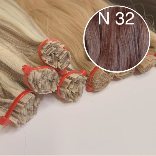 Hot Fusion, Flat Tip Color 32 GVA hair_One donor line.