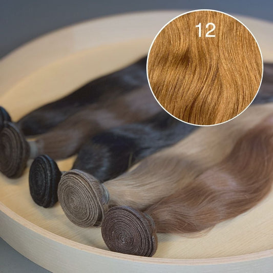 Machine Wefts / Bundles Color 12 GVA hair_Luxury line.