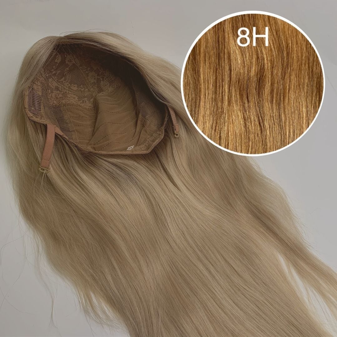 Wigs Color 8H GVA hair_Luxury line.