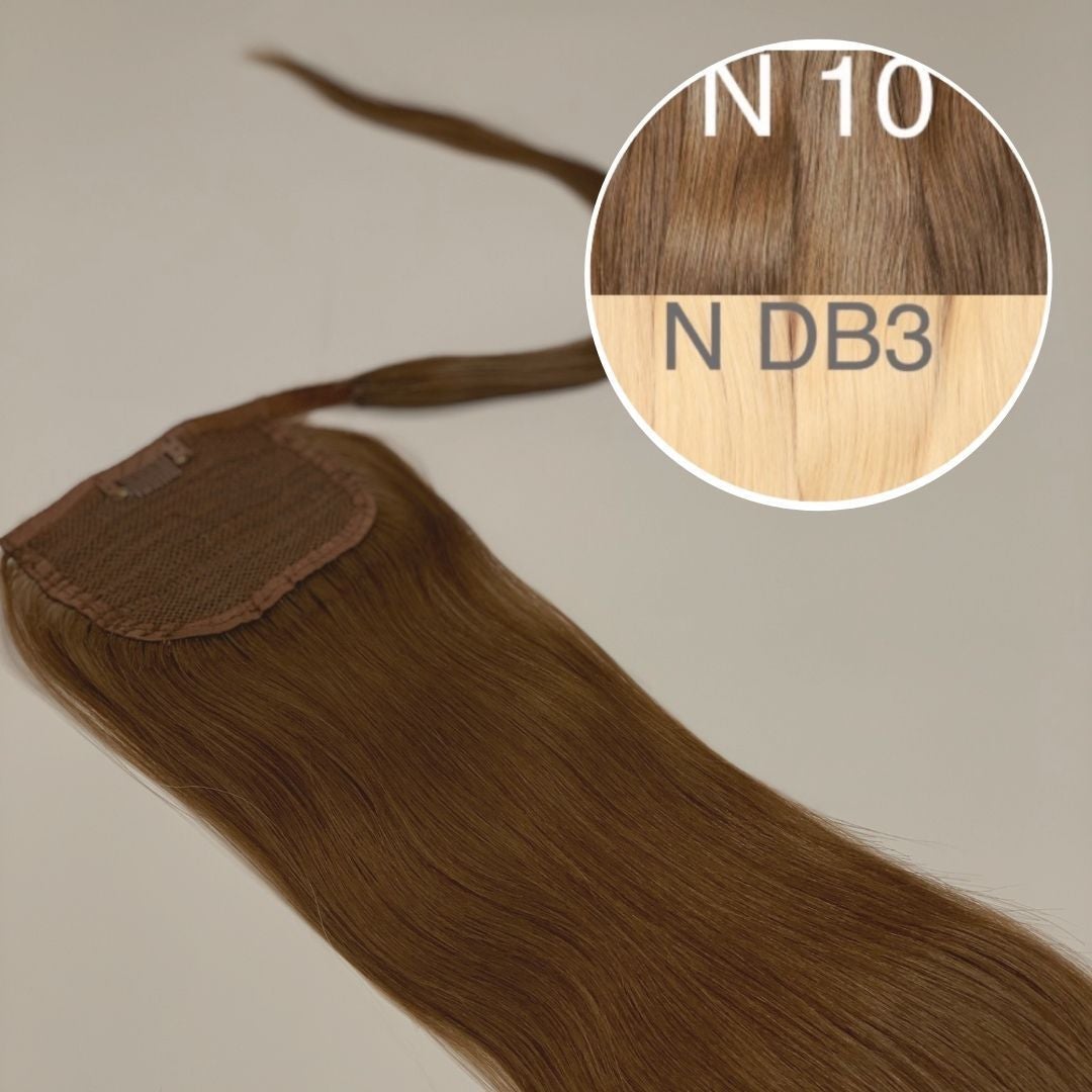 Hair Ponytail Color _10/DB3 GVA hair_One donor line.