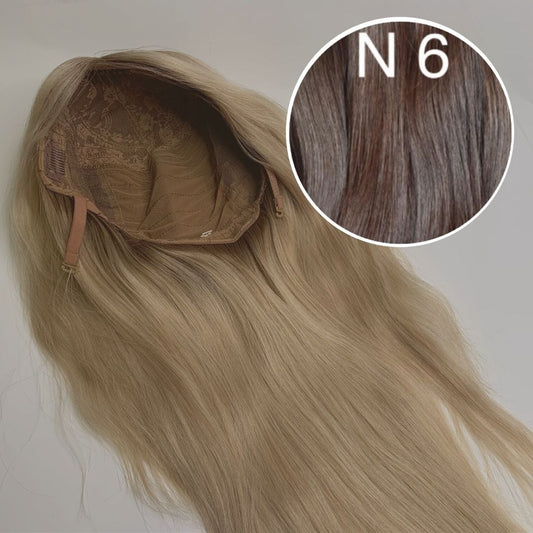 Wigs Color 6 GVA hair_One donor line.