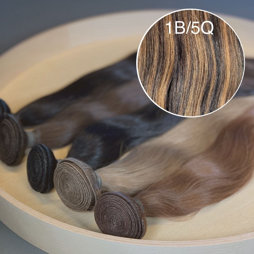 Machine Wefts / Bundles Color _1B/5Q GVA hair_Luxury line.