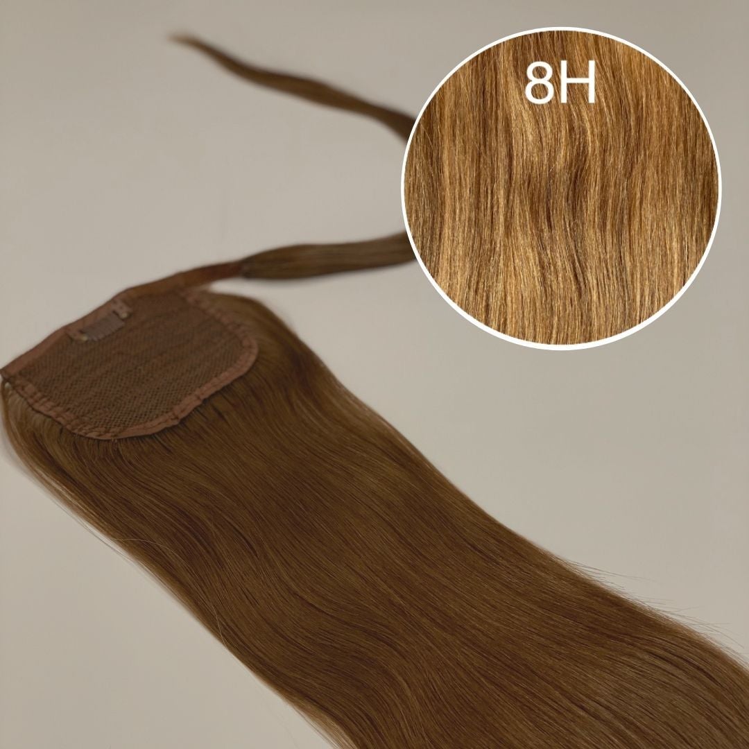 Hair Ponytail Color 8H GVA hair_Luxury line.