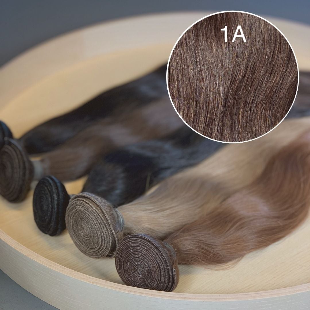 Machine Wefts / Bundles Color 1A GVA hair_Luxury line.