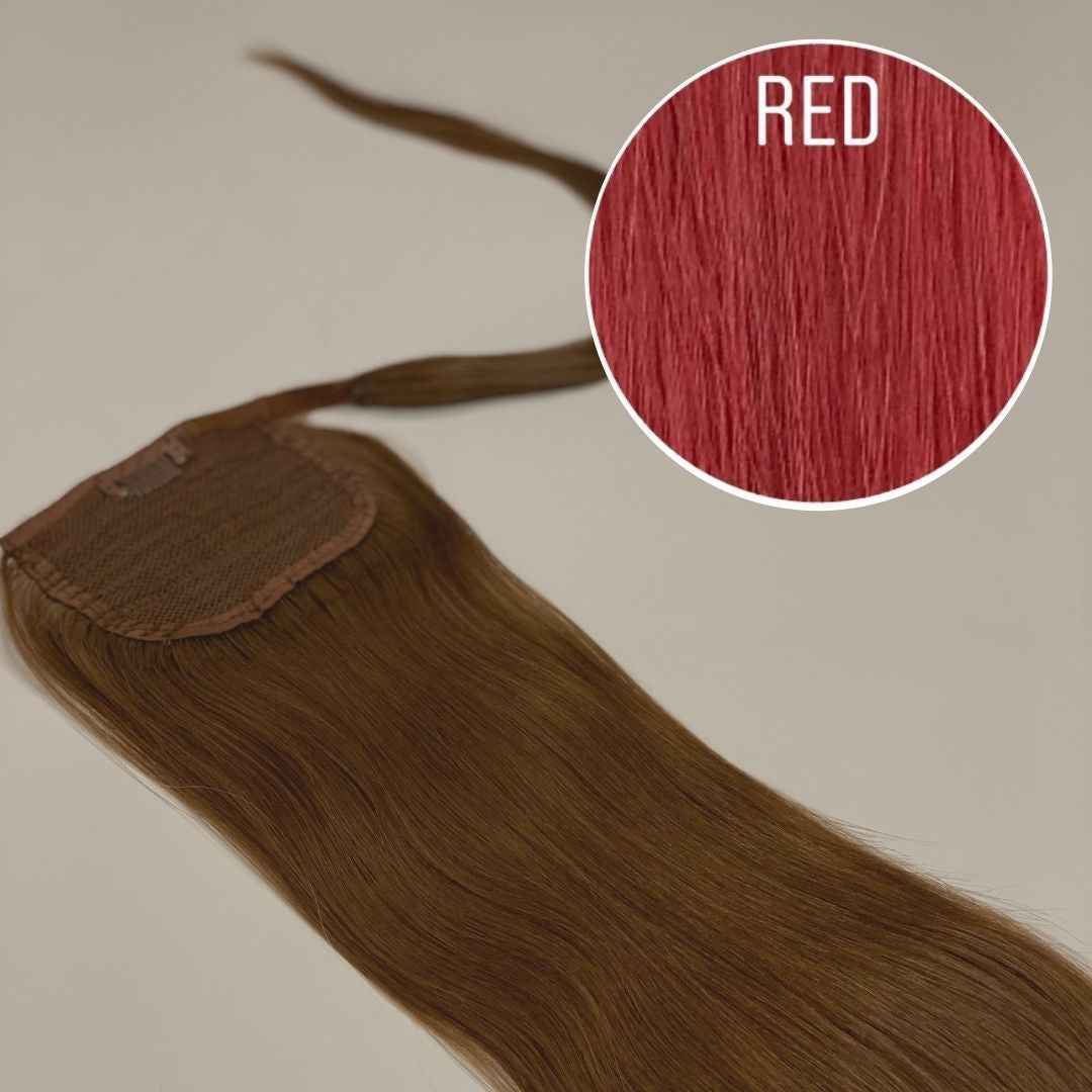 Hair Ponytail Color RED GVA hair_One donor line.