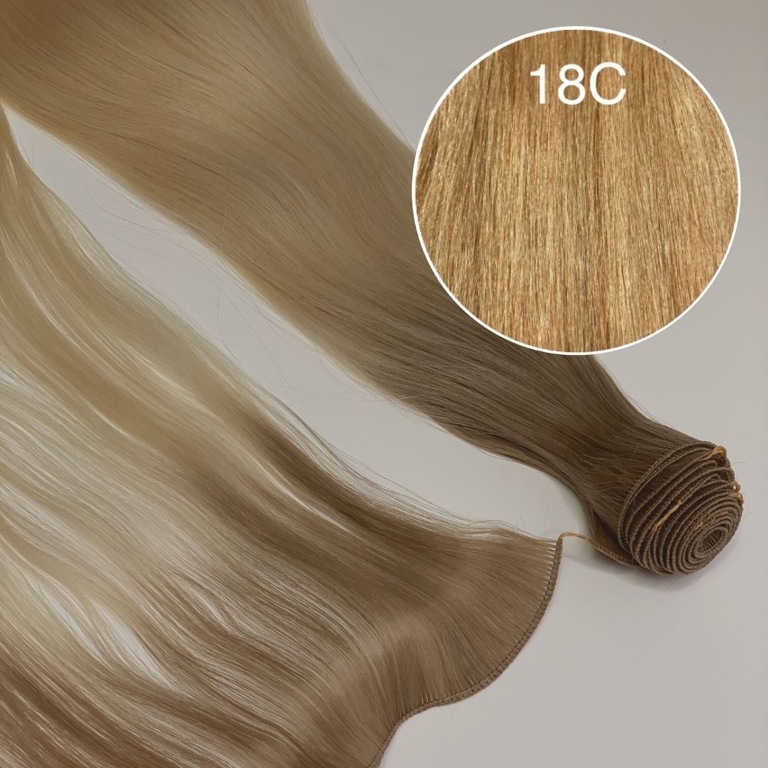 Hair Wefts Hand tied / Bundles Color 18C GVA hair_Luxury line.