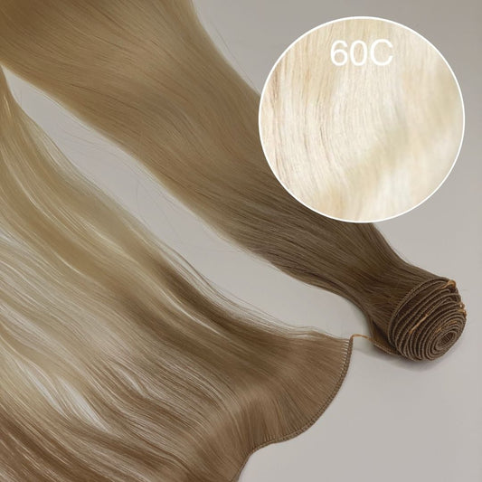Hair Wefts Hand tied / Bundles Color 60C GVA hair_Luxury line.