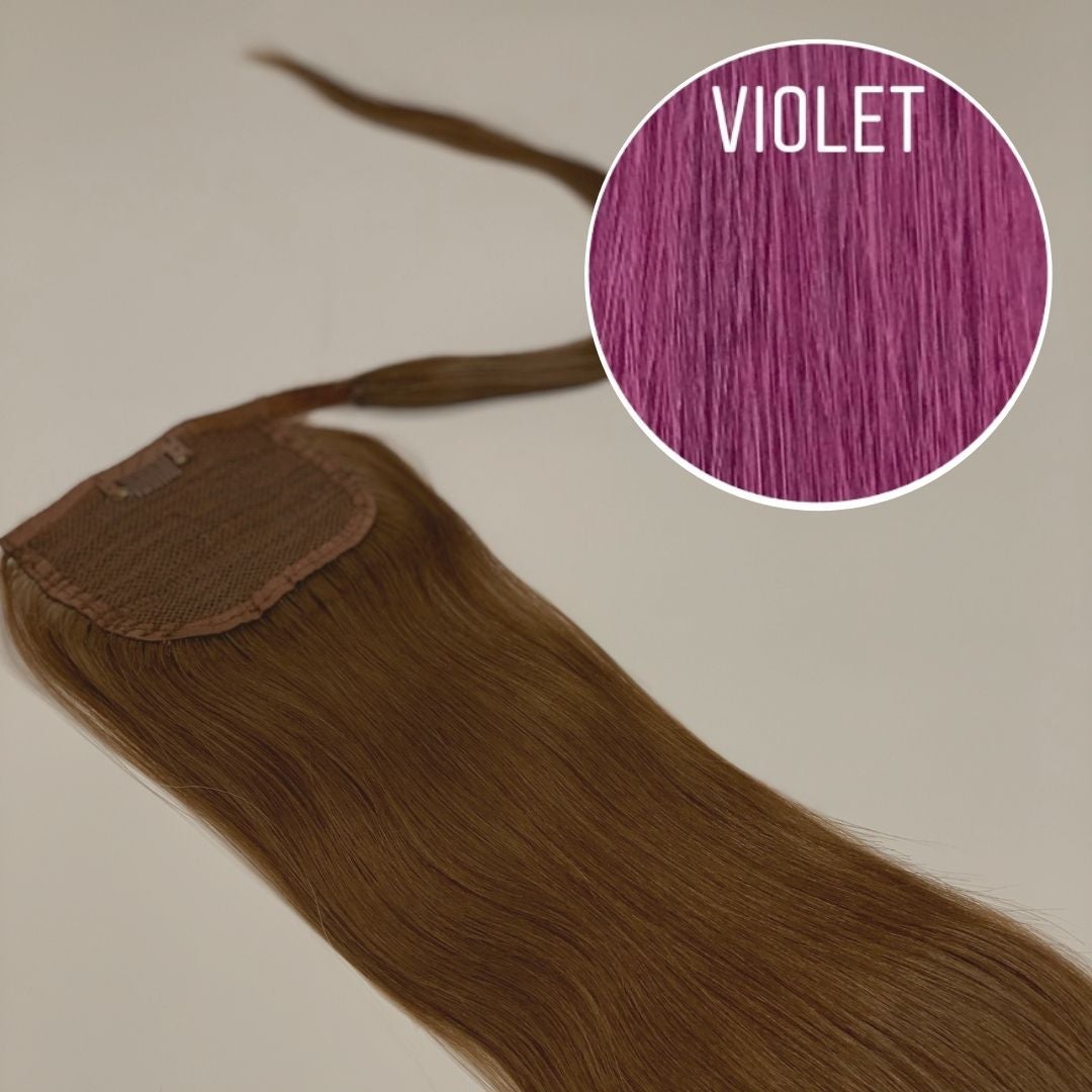 Hair Ponytail Color VIOLET GVA hair_One donor line.