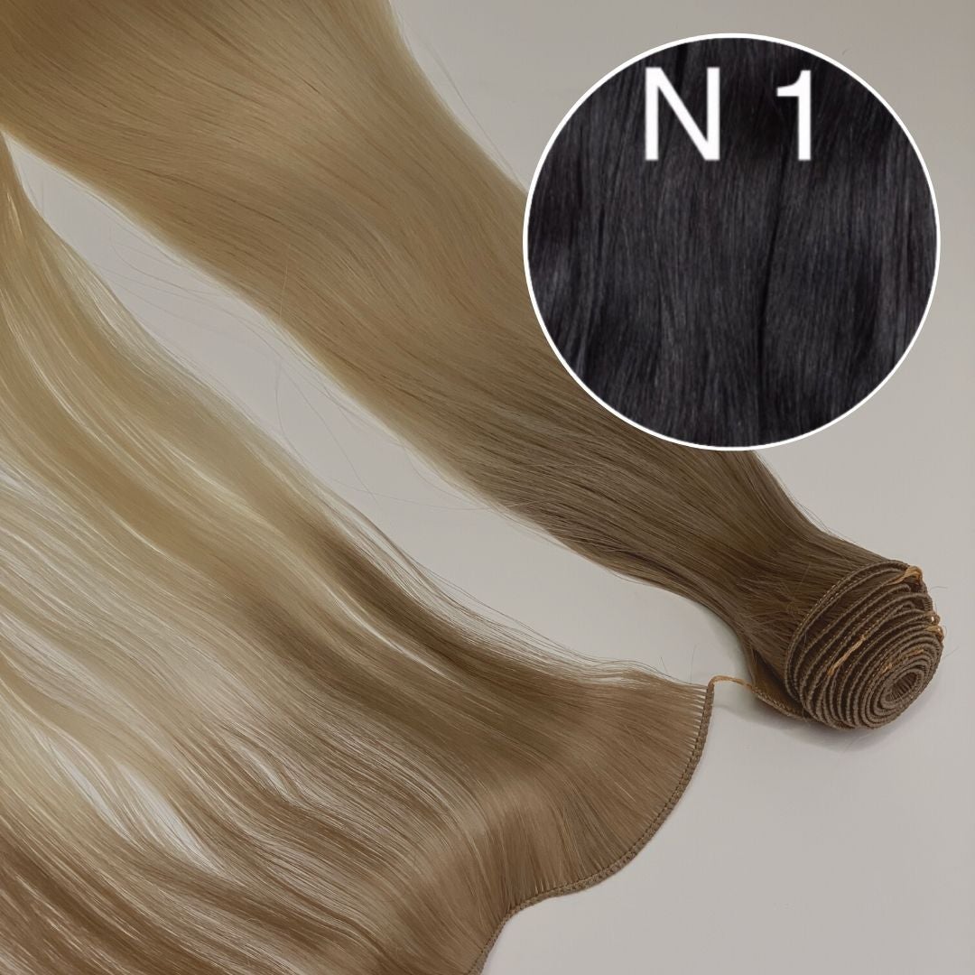 Hair Wefts Hand tied / Bundles Color 1 GVA hair_Luxury line.