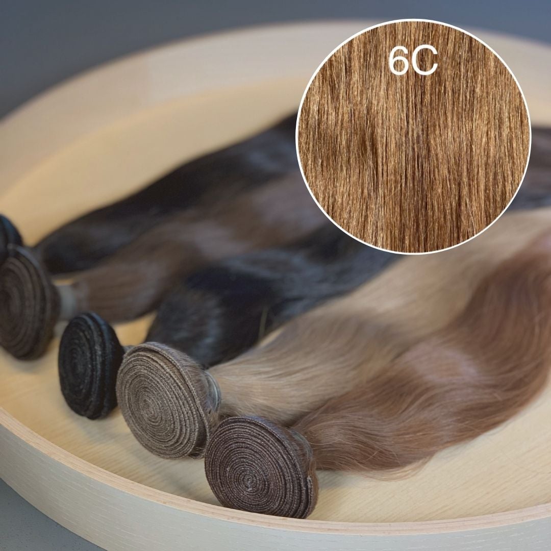 Machine Wefts / Bundles Color 6C GVA hair_Luxury line.