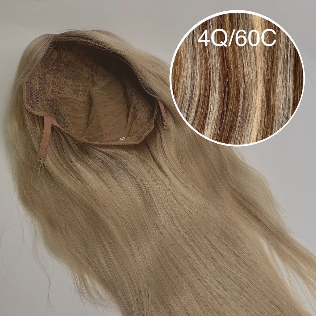 Wigs Color _4Q/60C GVA hair_Luxury line.