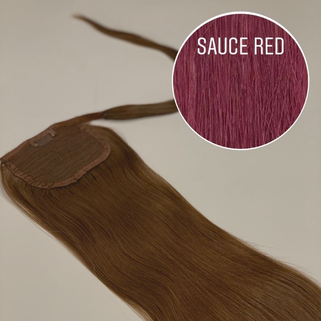 Hair Ponytail Color SAUCE RED GVA hair_One donor line.