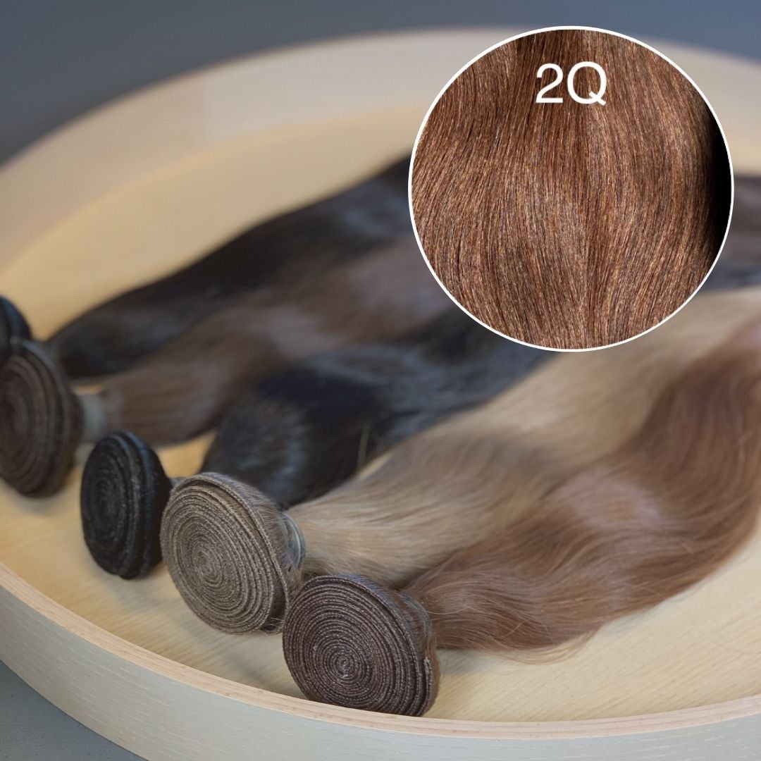 Machine Wefts / Bundles Color 2Q GVA hair_Luxury line.