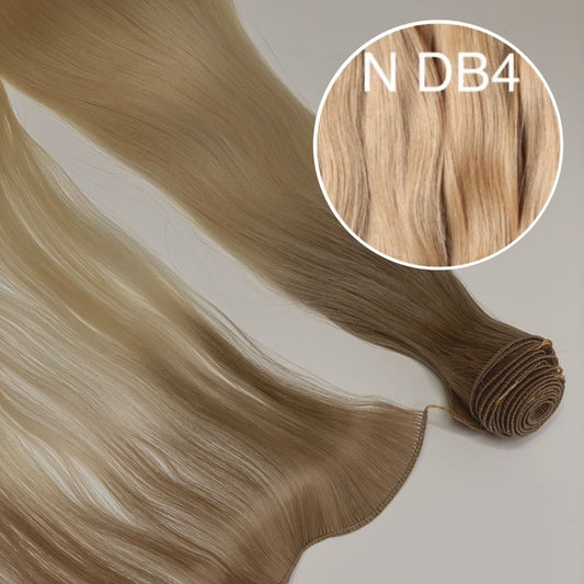 Hair Wefts Hand tied / Bundles Color DB4 GVA hair_One donor line.